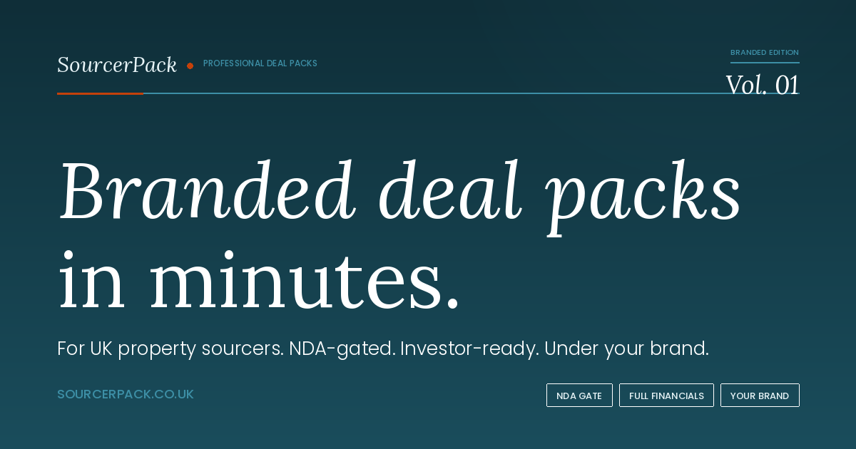 SourcerPack — Professional Deal Packs for Property Sourcers